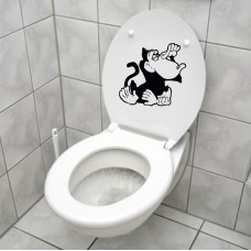 Maymun Klozet Sticker