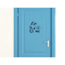 Tavşan WC, Klozet Sticker 