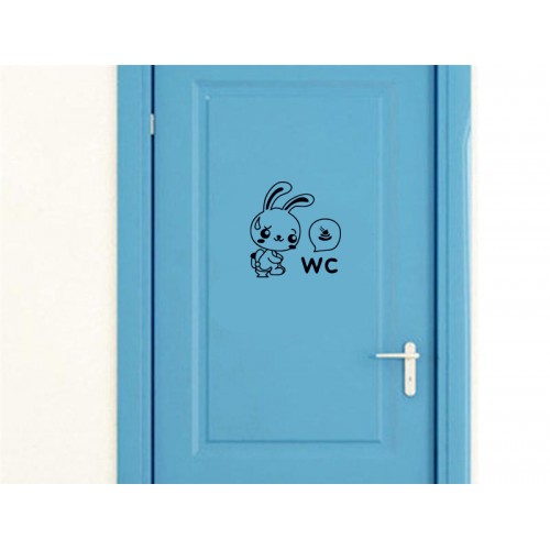 Tavşan WC, Klozet Sticker