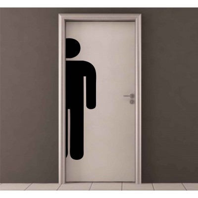 WC Bay Kapı Giriş Sticker WC Bay Kapı Giriş Sticker