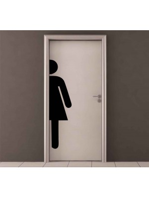 WC Bayan Kapı Giriş Sticker WC Bayan Kapı Giriş Sticker