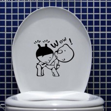 Wow Kız Erkek Çocuklar Klozet Sticker 