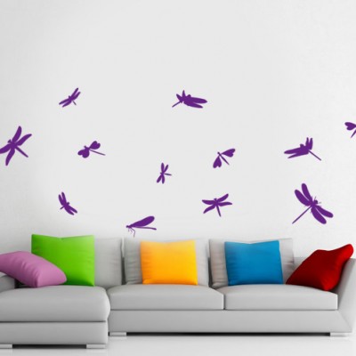 Yusufçuk Sürüsü Banyo, Dolap, Duvar Sticker