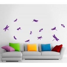 Yusufçuk Sürüsü Banyo, Dolap, Duvar Sticker 