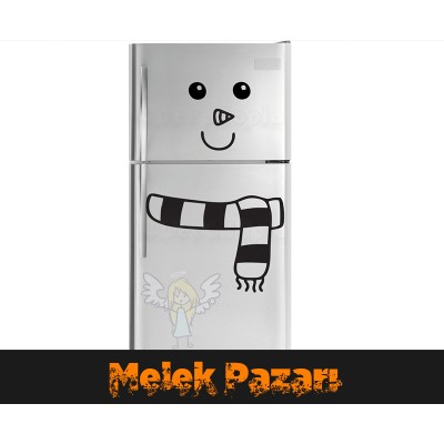 Kardan Adam Buzdolabı Sticker