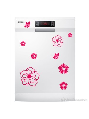 Çiçek ve Kelebekler Beyaz Eşya, Banyo Sticker