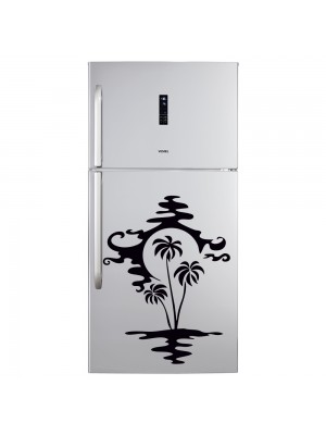 Palmiye ve Gün Batımı Manzarası Beyaz Eşya Sticker Palmiye ve Gün Batımı Manzarası Beyaz Eşya Sticker