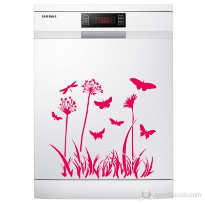 Doğa ve Kelebek Beyaz Eşya Sticker