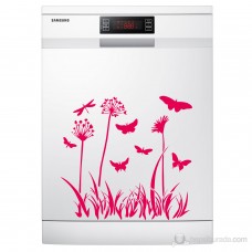 Doğa ve Kelebek Beyaz Eşya Sticker 