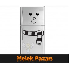 Kardan Adam Buzdolabı Sticker 