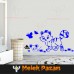 Kedi ve Fare Arkadaşı Çocuk Odası Duvar Sticker