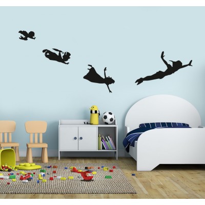 Peterpan ve Arkadaşları Çocuk Odası Duvar Stickerı