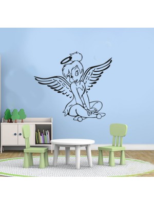 Melek Kız Çocuk Odası Duvar Sticker Melek Kız Çocuk Odası Duvar Sticker