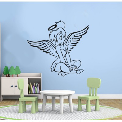 Melek Kız Çocuk Odası Duvar Sticker