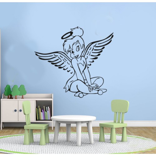 Melek Kız Çocuk Odası Duvar Sticker