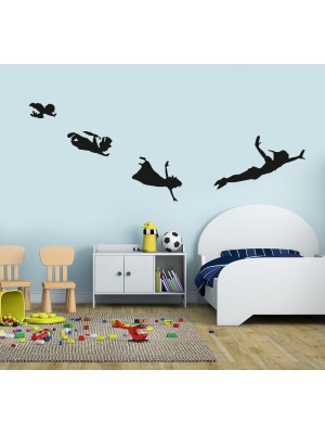 Peterpan ve Arkadaşları Çocuk Odası Duvar Stickerı Peterpan ve Arkadaşları Çocuk Odası Duvar Stickerı