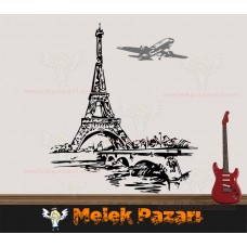 Eiffel Kulesi Paris Duvar Sticker 