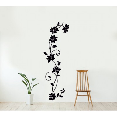 Floral Çiçek Bordur Duvar ve Dolap Sticker