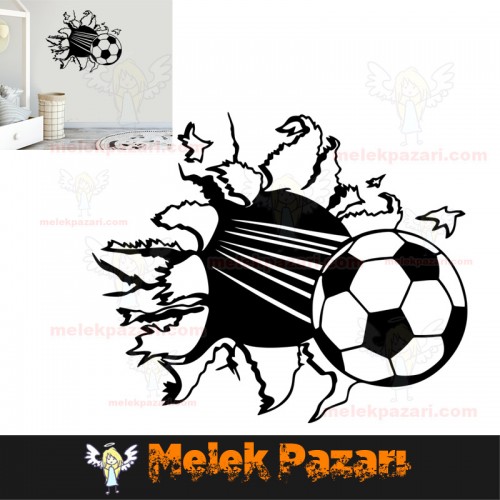 Futbol Topu Duvar Sticker