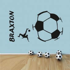 Futbolcu Duvar Sticker, İsimli 