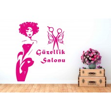 Bayan Kuaför Güzellik Salonu Duvar Sticker