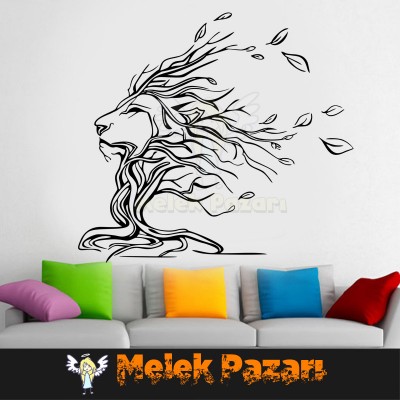  Tribal Aslan Duvar Sticker