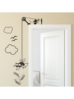 Yaramaz Fareler Dolap, Kapı Sticker Yaramaz Fareler Dolap, Kapı Sticker