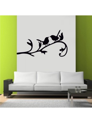 Ağaç Dalındaki Kuşlar Duvar Sticker