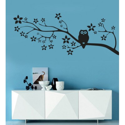 Daldaki Baykuş Duvar Sticker
