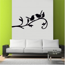 Ağaç Dalındaki Kuşlar Duvar Sticker 