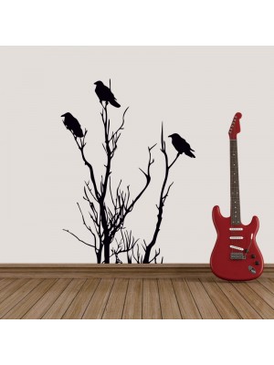 Kargalar Duvar Sticker