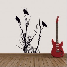 Kargalar Duvar Sticker 