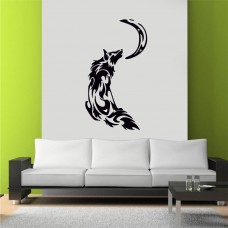 Kurt ve Ay Duvar Sticker 