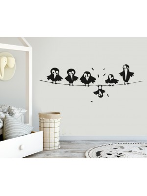 Sevimli Kargalar Çocuk Odası Duvar Sticker