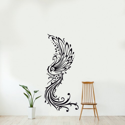 Tavus Kuşu Bordür Duvar Sticker