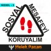 Sosyal Mesafeyi Koruyalım Zemin Sticker, Çıkartma