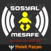 Sosyal Mesafe Uyarı çocuk Sticker, Çıkartma