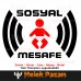 Sosyal Mesafe Uyarı çocuk Sticker, Çıkartma