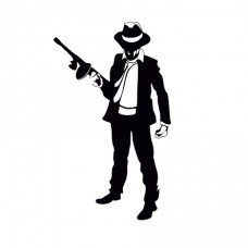 Mafya, Gangster Duvar Sticker 