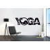 Yoga Yazısı ve Simgeler Duvar Sticker