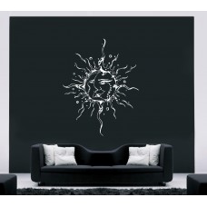 Tribal Güneş ve Ay Duvar Sticker 