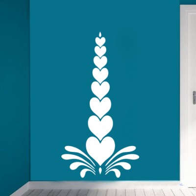 Kalp Bordür Duvar Sticker