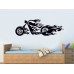 Alevli Chopper Motor Duvar Sticker
