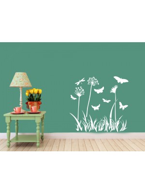 Kır Çiçekleri Duvar Sticker