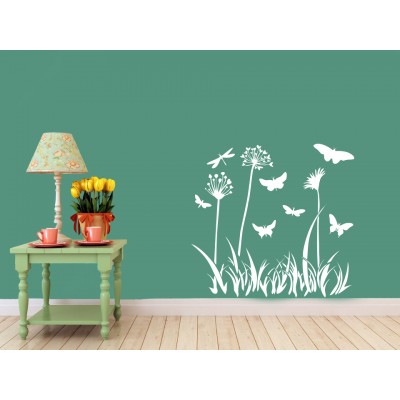 Kır Çiçekleri Duvar Sticker