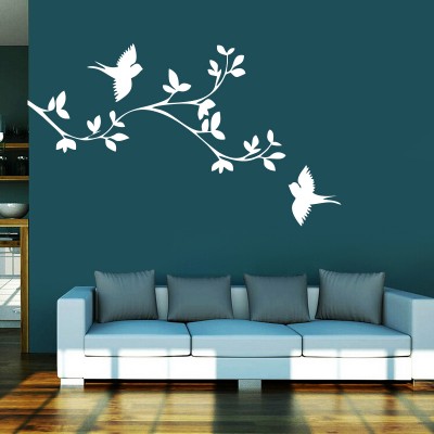 Kırlangıçlar ve Ağaç Dalı Duvar Sticker