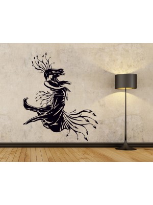 Sarmaşık Kadın Duvar Sticker