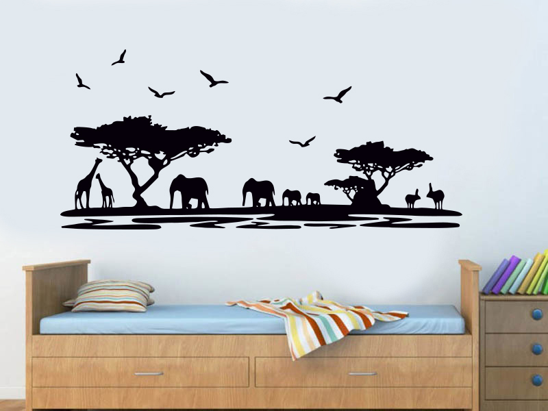 Afrika Doğa Manzarası Duvar Sticker