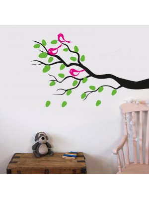 Ağaç Dalındaki Kuşlar Duvar Sticker