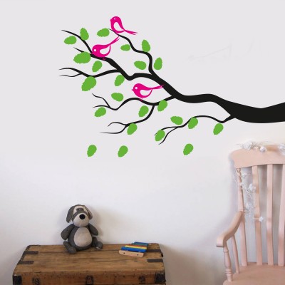 Ağaç Dalındaki Kuşlar Duvar Sticker